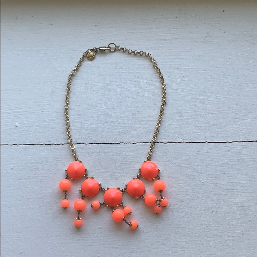 J-crew light pink statement necklace